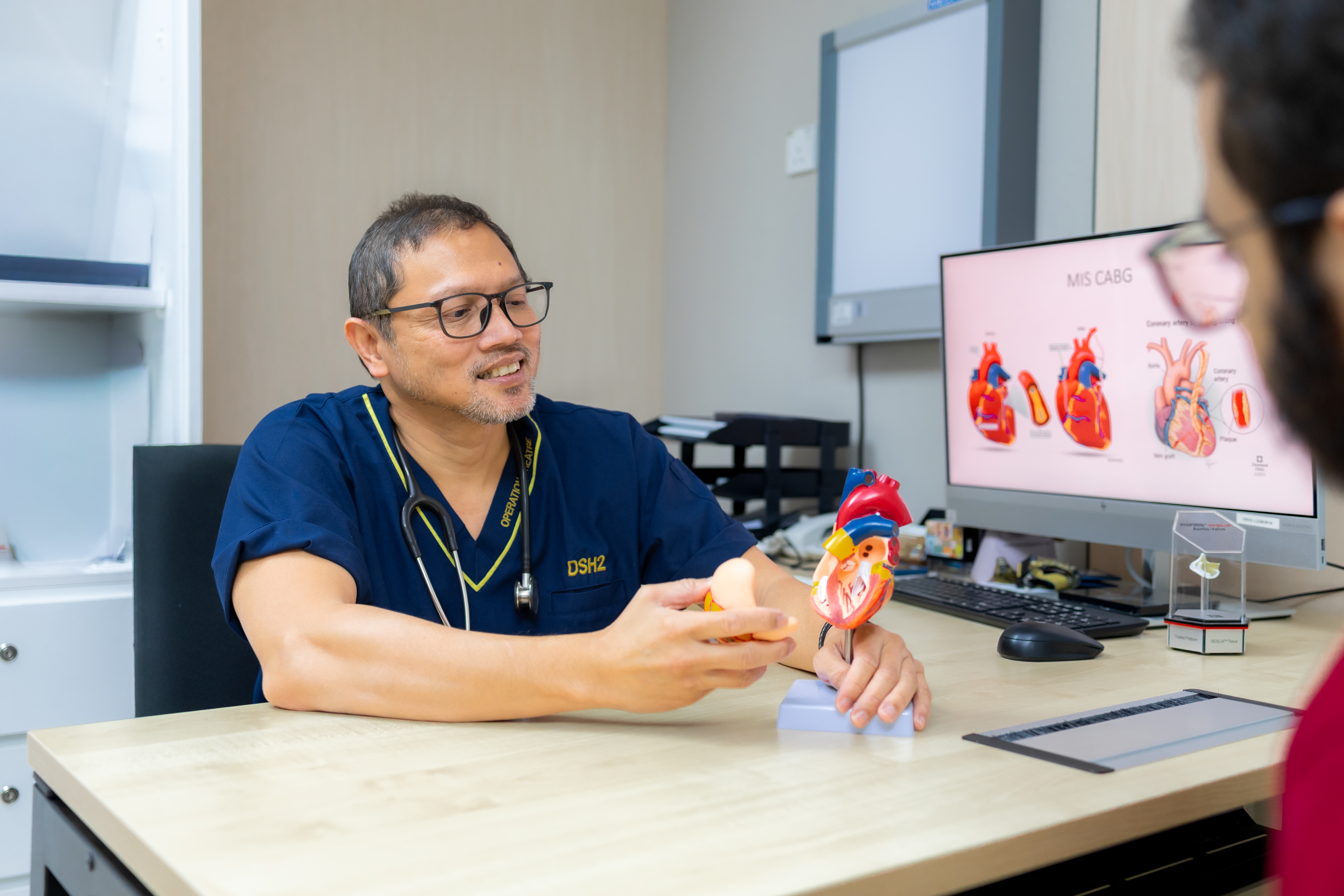 Prof. Dr. Shahrul Amry Hashim in his consultation room at KPJ Damansara Specialist Hospital 2